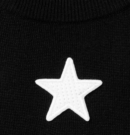 2016/17新着人気 GIVENCHY スターアップリケ ウールセーター 黒